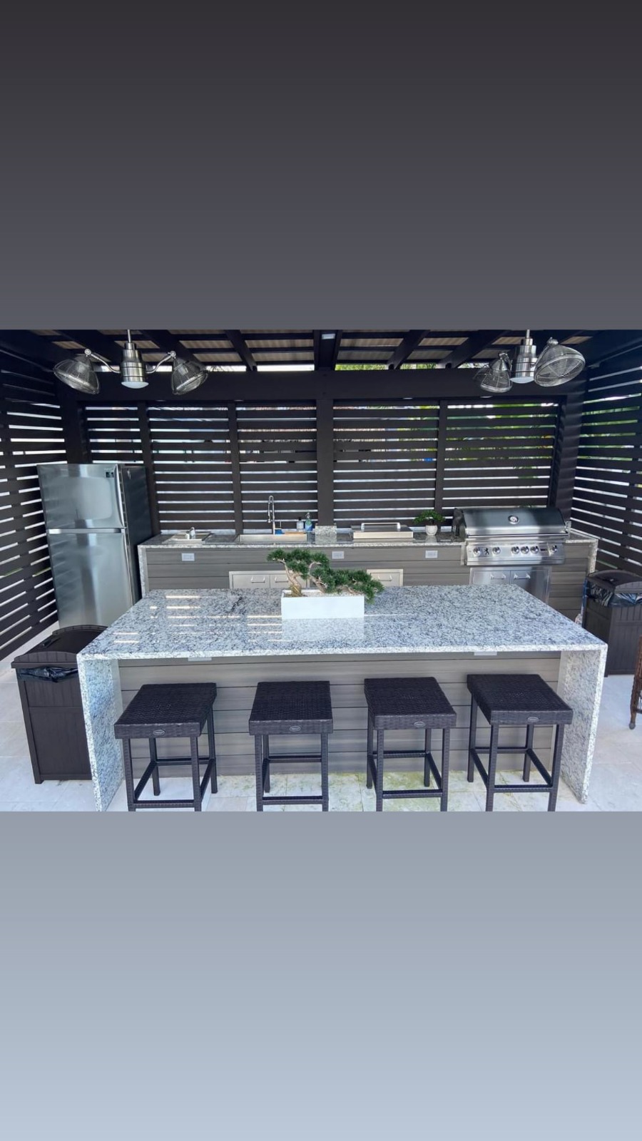 Kitchen with chairs to sit around