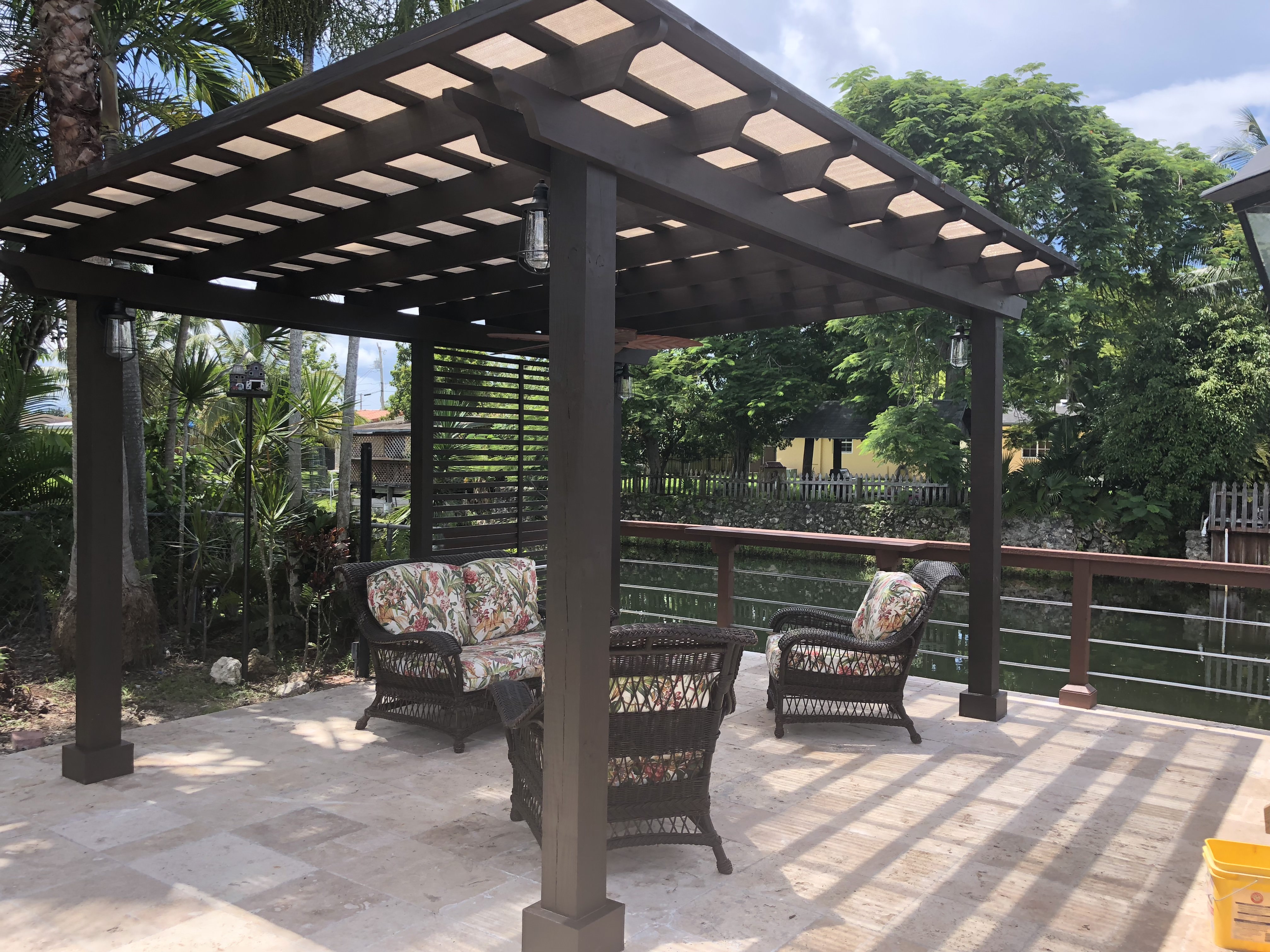 Pergola example on river