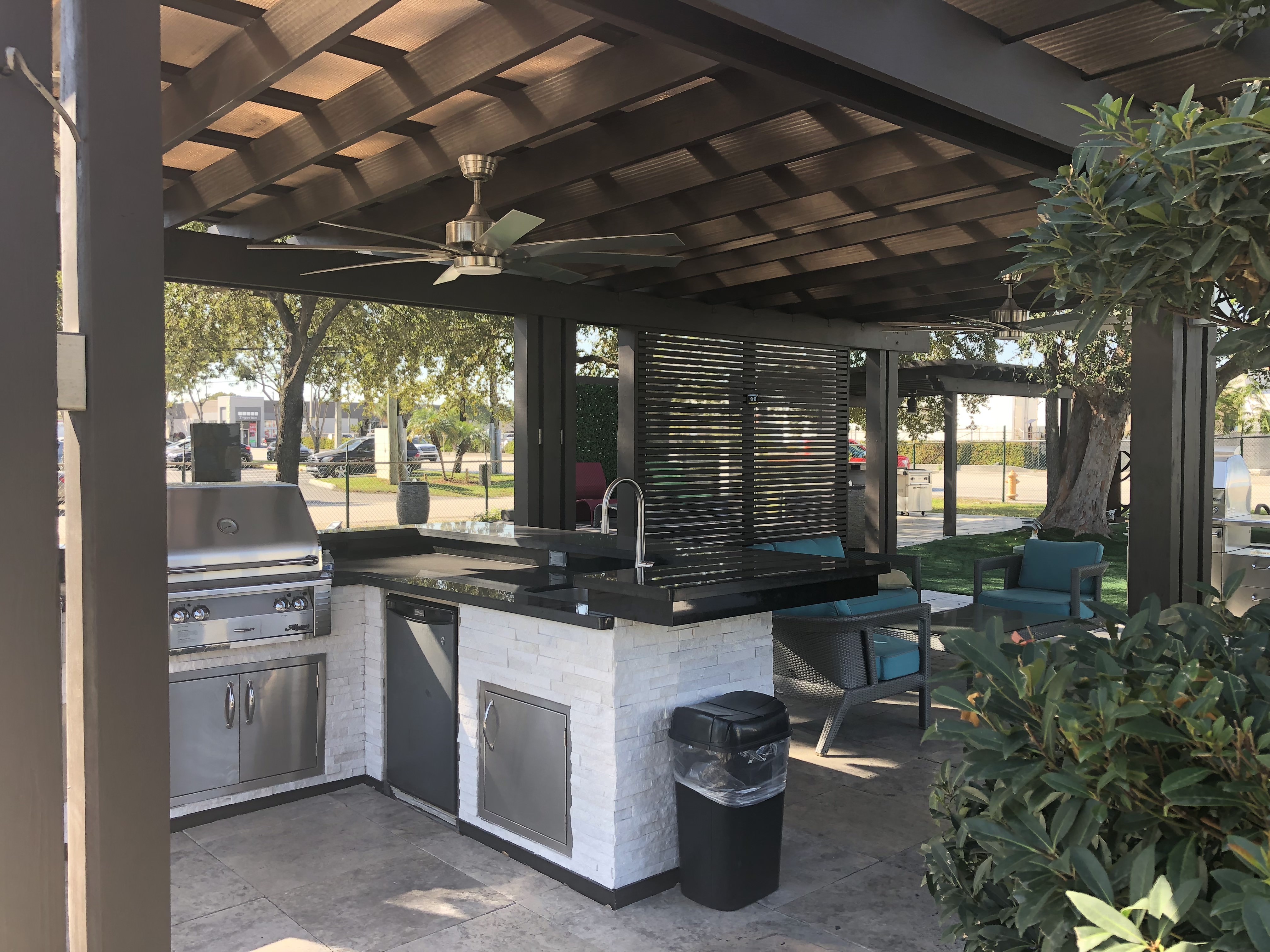 Pergola example on garden