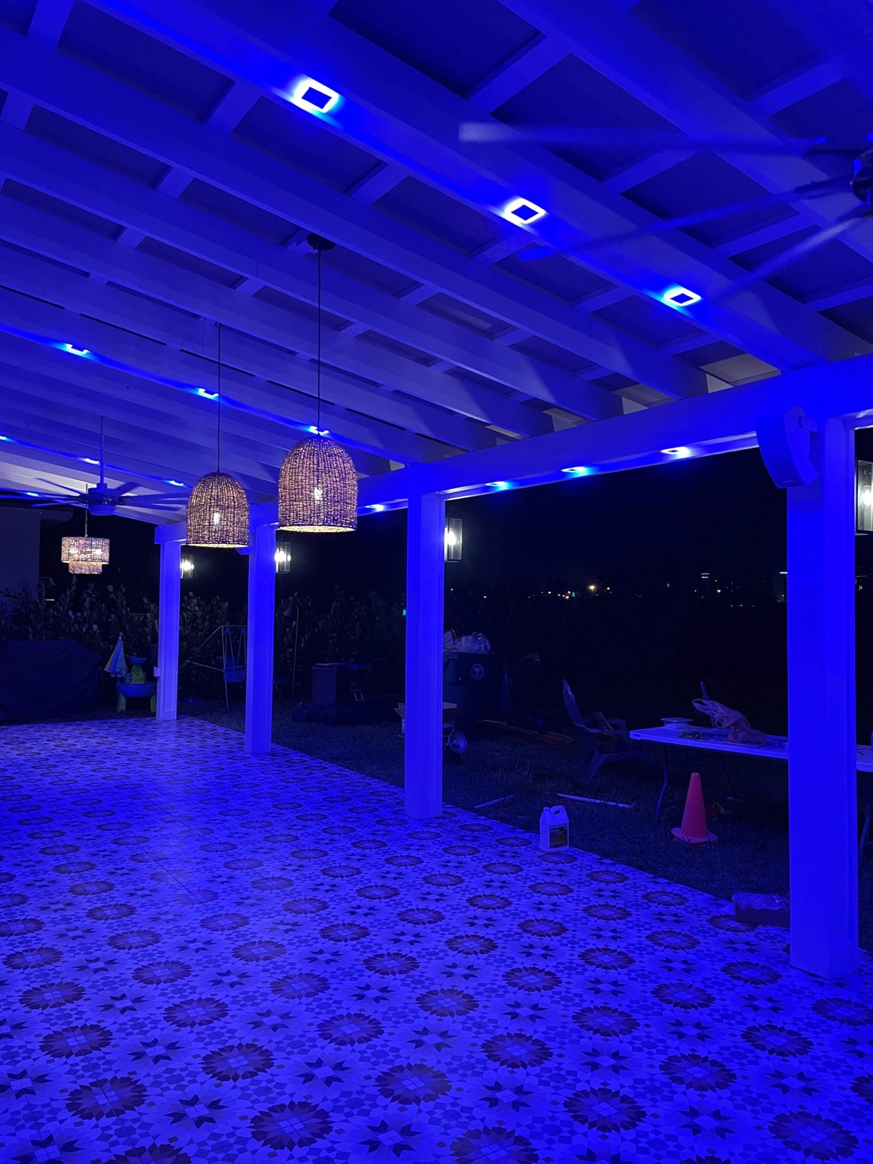 Pergola example with nice lights