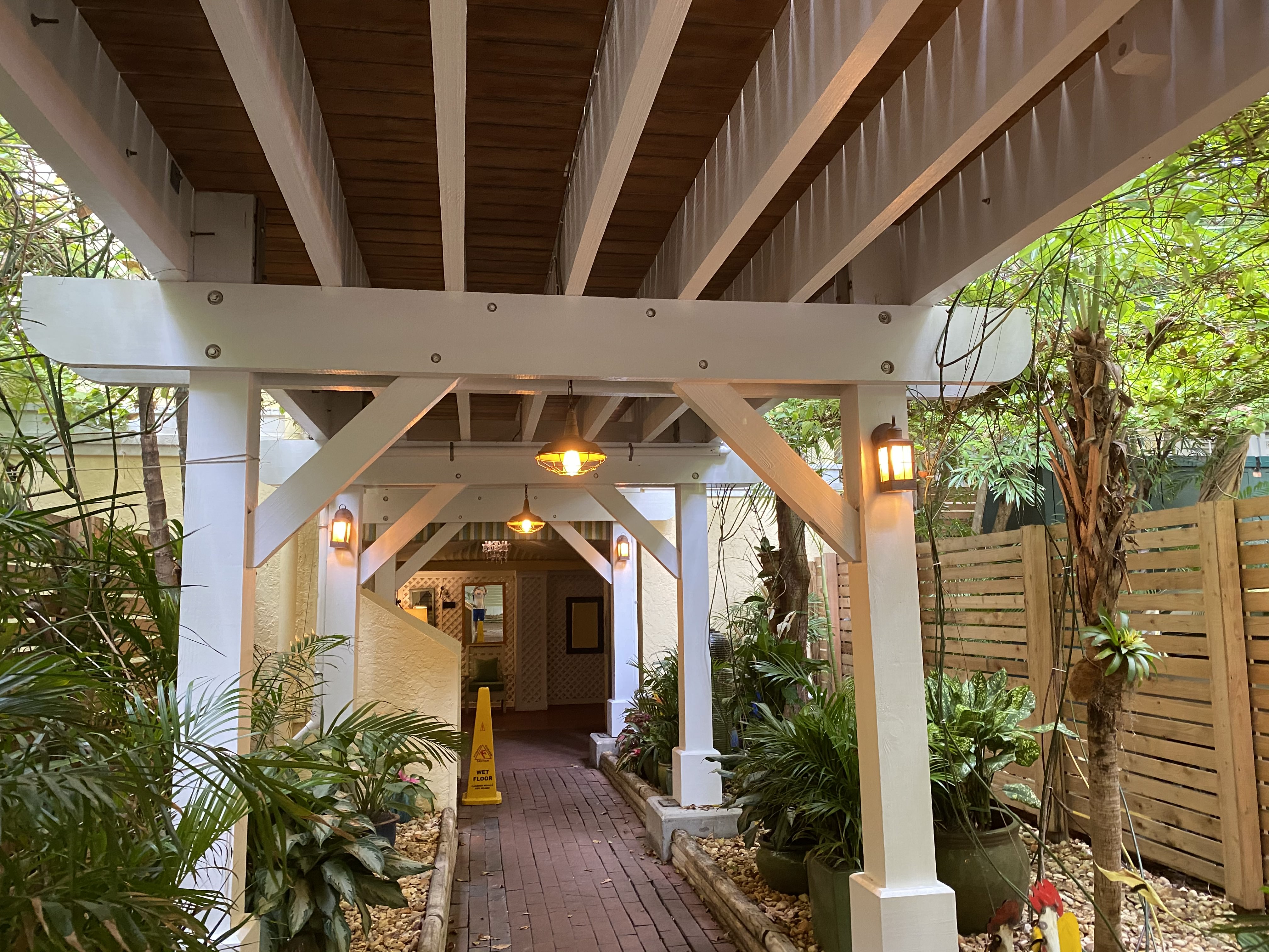Pergola example on garden