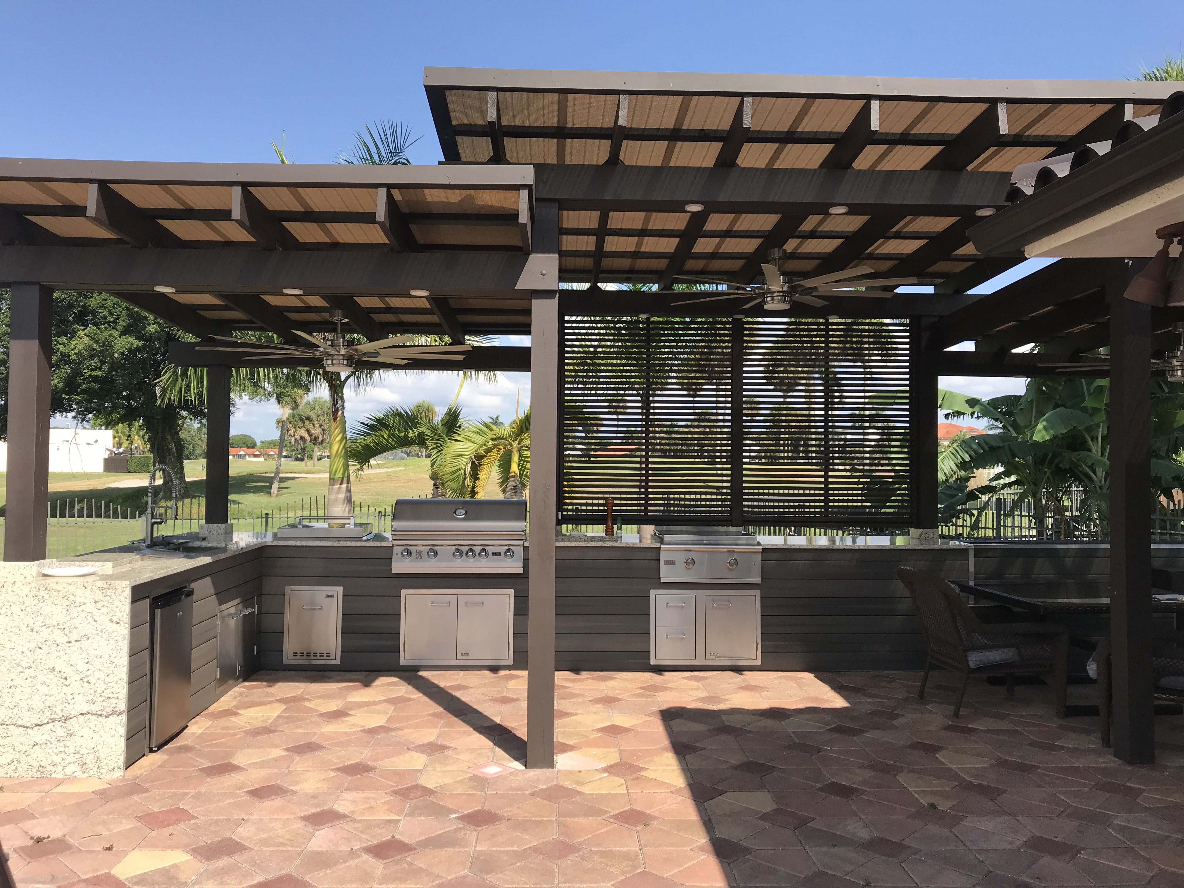 Pergola example on garden