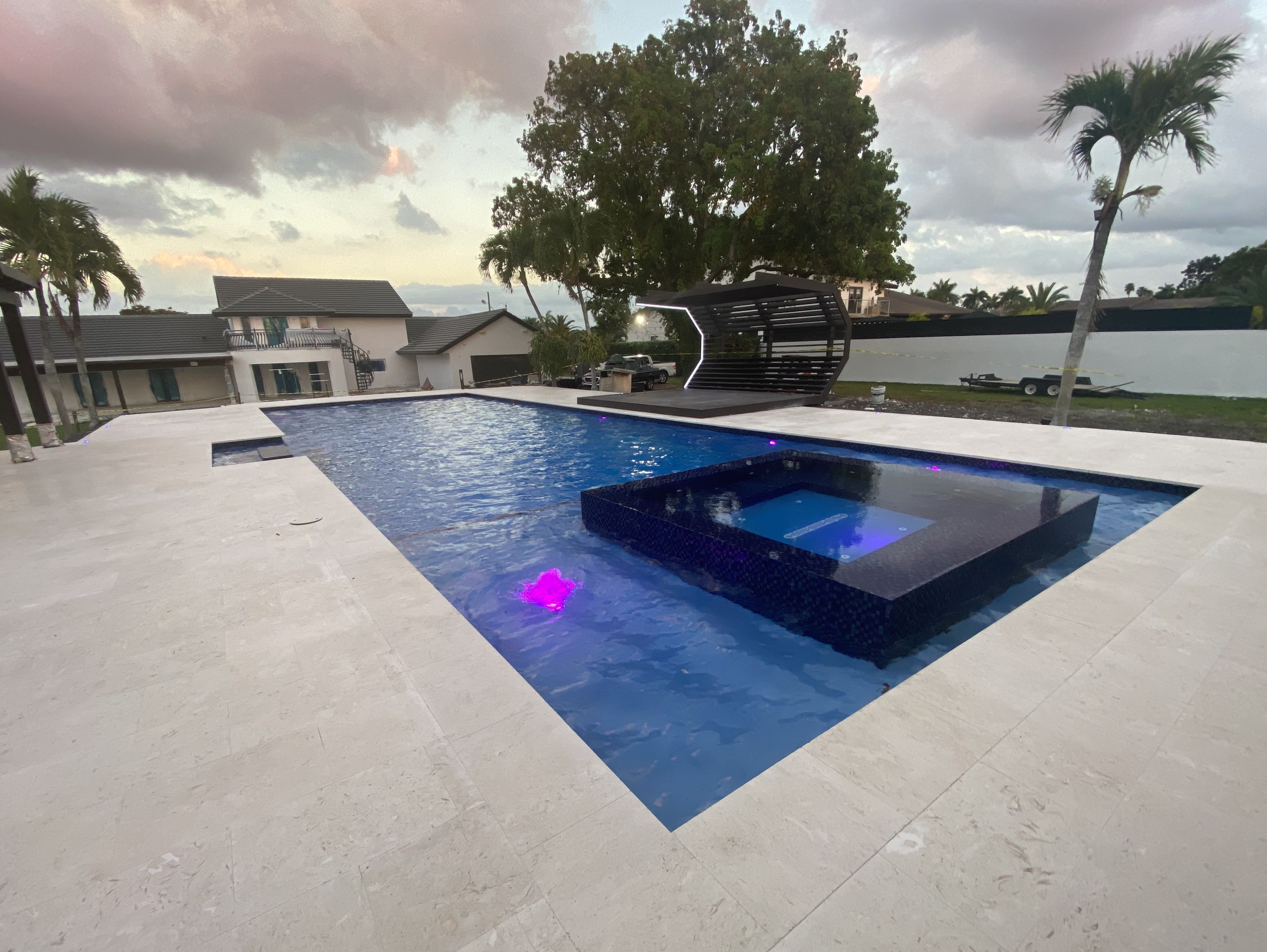 Pool example with lights